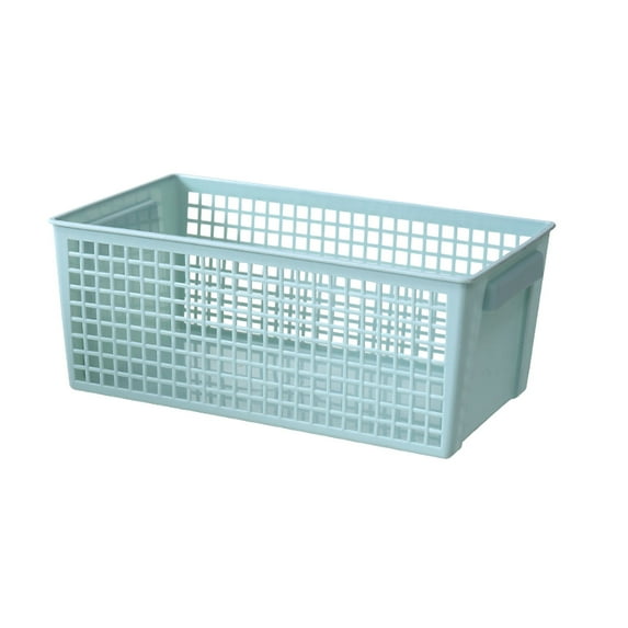 Plastic Storage Basket, Rectangular Storage Bin, Multi-Purpose Organization Container, Ventilated Stackable Closet Drawer Organizer