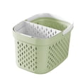 thumbnail image 1 of Plastic Storage Basket with Handle Portable Shower Tote Organizer Basket Bin for Bathroom, 1 of 6