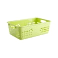 thumbnail image 1 of Plastic Storage Basket with Handles Blue Remote Control Organizer for Household Desktop, 1 of 6