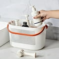 thumbnail image 1 of Portable Shower Caddy Basket,Plastic Organizer Storage Tote with Handles Toiletry Bag Bin Box for Bathroom,College Dorm Room Essentials,Kitchen,Camp,Gym(Orange), 1 of 9