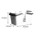 thumbnail image 1 of Plastic Storage Baskets with Handles,Storage Bin Shower Caddy Organizer for Bathroom and Kitchen, 1 of 4