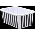 thumbnail image 1 of Plastic Storage Bin, Black & White Stripes - Small, 1 of 1