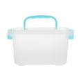 thumbnail image 1 of Plastic Storage Bin with Lid, Clear Transparent Box with Handles, Small Stackable Organizer Container, Clear Hardware Organizer, Art Supply Organizers and Storage, 5.5X4.13x2.95 inch, 1 of 8