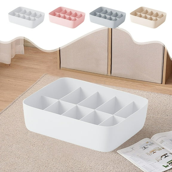 Plastic Storage Bin with 4 Handles for Pantry Kitchen Organization