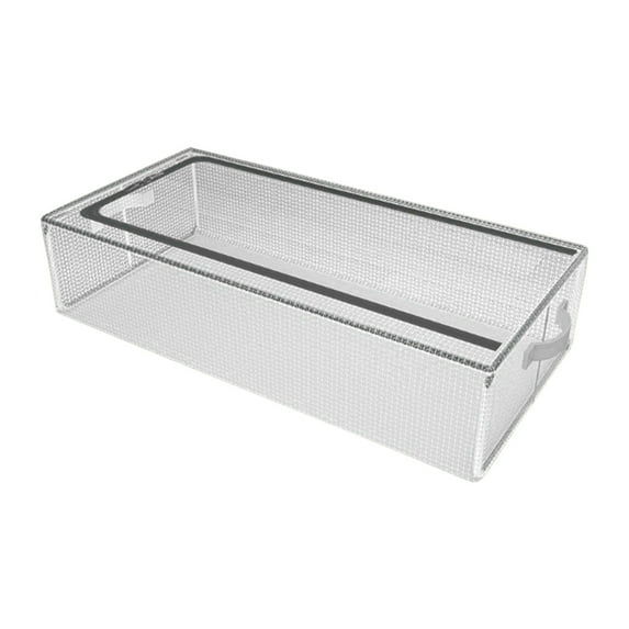 Plastic Storage Bins,Baskets for Organizing,Storage Baskets for Bathroom,PVC Shoe Storage Box,Transparent Shoe Box,Large Thickened Home Bed Bottom,Foldable Installation Shoe Rack,Foldable Shoe Box