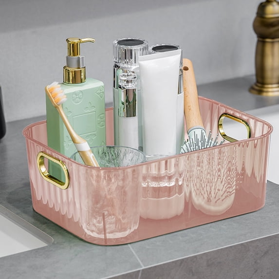Plastic Storage Bins, Clear Organizer for Home and Kitchen, Multi-Purpose Container for Snacks, Cosmetics, Toys, and Office Supplies, Durable and Easy Access Design