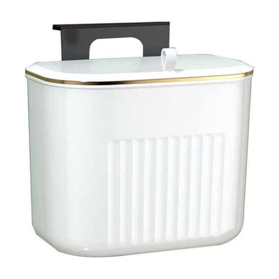 Plastic Storage Bins with Lids - Wall-Mounted Small Storage Bin for Kitchen and Bathroom, 9.64 x 5.70 x 7.87 in