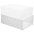thumbnail image 1 of White Plastic Storage Box in Drawer Style for Underwear Socks and Bras with Large Capacity, 1 of 6