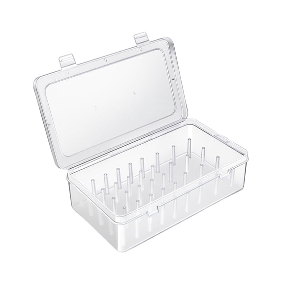 Plastic Storage Box, Craft Storage Box, Plastic Organizer Box, 8X4 In, Baking Accessory Holding, Hobby Work, Locking Latches, 1 Pc