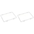 thumbnail image 1 of Plastic Storage Box,Flat Case Holder,Transparent Rectangular Plastic Storage Containers Box with Hinged Lid,7.32X5 Inch Flat Case,Rectangular Plastic Box for Craft Item,Jewelry,Small Item,Clear 2PCS, 1 of 7