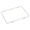 thumbnail image 1 of Plastic Storage Box,Flat Case Holder,Transparent Rectangular Plastic Storage Containers Box with Hinged Lid,7.32X5 Inch Flat Case,Rectangular Plastic Box for Craft Item,Jewelry,Small Item,Clear 1PCS, 1 of 3
