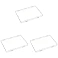 thumbnail image 1 of Plastic Storage Box,Flat Case Holder,Transparent Rectangular Plastic Storage Containers Box with Hinged Lid,7.32X5 Inch Flat Case,Rectangular Plastic Box for Craft Item,Jewelry,Small Item,Clear 3PCS, 1 of 7