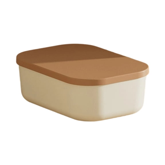 Plastic Storage Box with Lid, 3.1 x 9.6 x 6.9in Desktop Organizer for Sundries, Closet Clothes Bin for Home Organization, Household Utility Container, Storage Case, B
