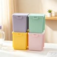 thumbnail image 1 of Plastic Storage Box with Lid, Desktop Organizer for Pens and Crafts, Stackable Muted Container for Home Office, Dust-resistant Design for Everyday Use, Topliu, 1 of 6