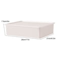 thumbnail image 1 of Plastic Storage Box with Lid, Stackable Drawer Organizer for Underwear, Socks and Accessories, Multi-Purpose Lidded Bin for Bedroom, Closet and Home Organization, 1 of 7