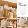 Plastic Storage Box with Measuring Cup for Organizing Kitchen Essentials and Food Detergents Ideal for Home Use Multipurpose Container for Dry Goods and More Perfect