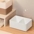 thumbnail image 1 of Plastic Storage Box Organizer with Dividers, Compact Desktop Drawer Organizer Stable Non Slip Design Easy Sorting for Bathroom Vanity Office Desk Makeup Storage, 1 of 6