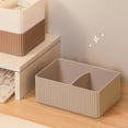 thumbnail image 1 of Plastic Storage Box Organizer with Dividers, Compact Desktop Drawer Organizer Stable Non Slip Design Easy Sorting for Bathroom Vanity Office Desk Makeup Storage, 1 of 6