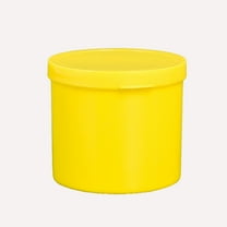 Plastic Storage Box Organizer, Transparent Cosmetic and Office Supplies Container, Small Round Bucket with Lid, Hygienic and Space-Saving Design