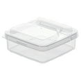 thumbnail image 1 of Plastic Storage Box,Sliced Cheese Container for Fridge,Plastic Deli Meat Saver with Airtight Lid,Stackable Plastic Freezer Preservation Storage Container for Fresh,BPA Free,Dishwasher Safe(Clear), 1 of 7