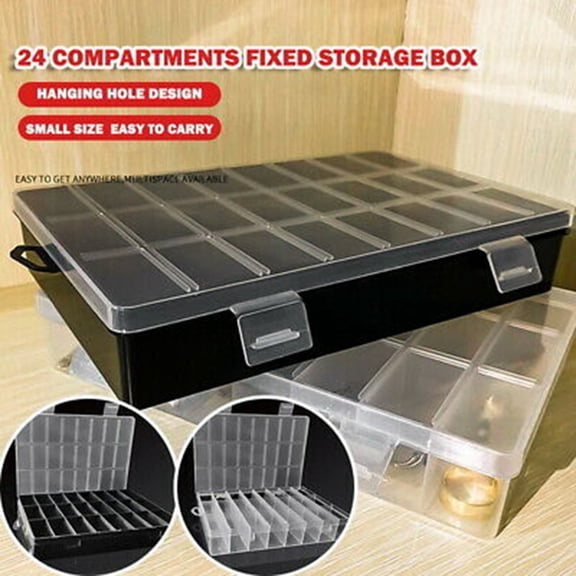 Plastic Storage Box Slot Adjustable Compartment Compartment Slot Hard Plastic Organizer Practical High Quality
