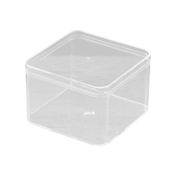 Plastic Storage Box Transparent Acrylic Square and Rounded Corner Cases, Clear Display Packaging Boxes for Collectibles, Minerals, and Candy, Multiple Sizes from 1.7" to 5.9"