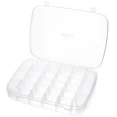 thumbnail image 1 of Plastic Storage Box With Dividers Jewelry Organizer Removable Case Divided, 1 of 6