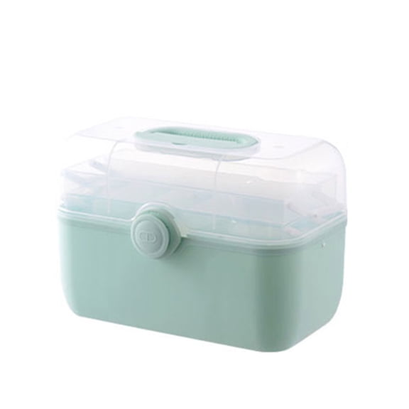 Plastic Storage Box with Lid and Handle Waterproof Container for Adults Male Female Holder