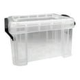 thumbnail image 1 of Plastic Storage Box with Locking Lid Clear Plastic for Small Crafts Stationery Jewelry Sewing Classroom, 1 of 8