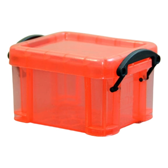 Plastic Storage Box with Locking Lid Clear Plastic for Small Crafts Stationery Jewelry Sewing Classroom