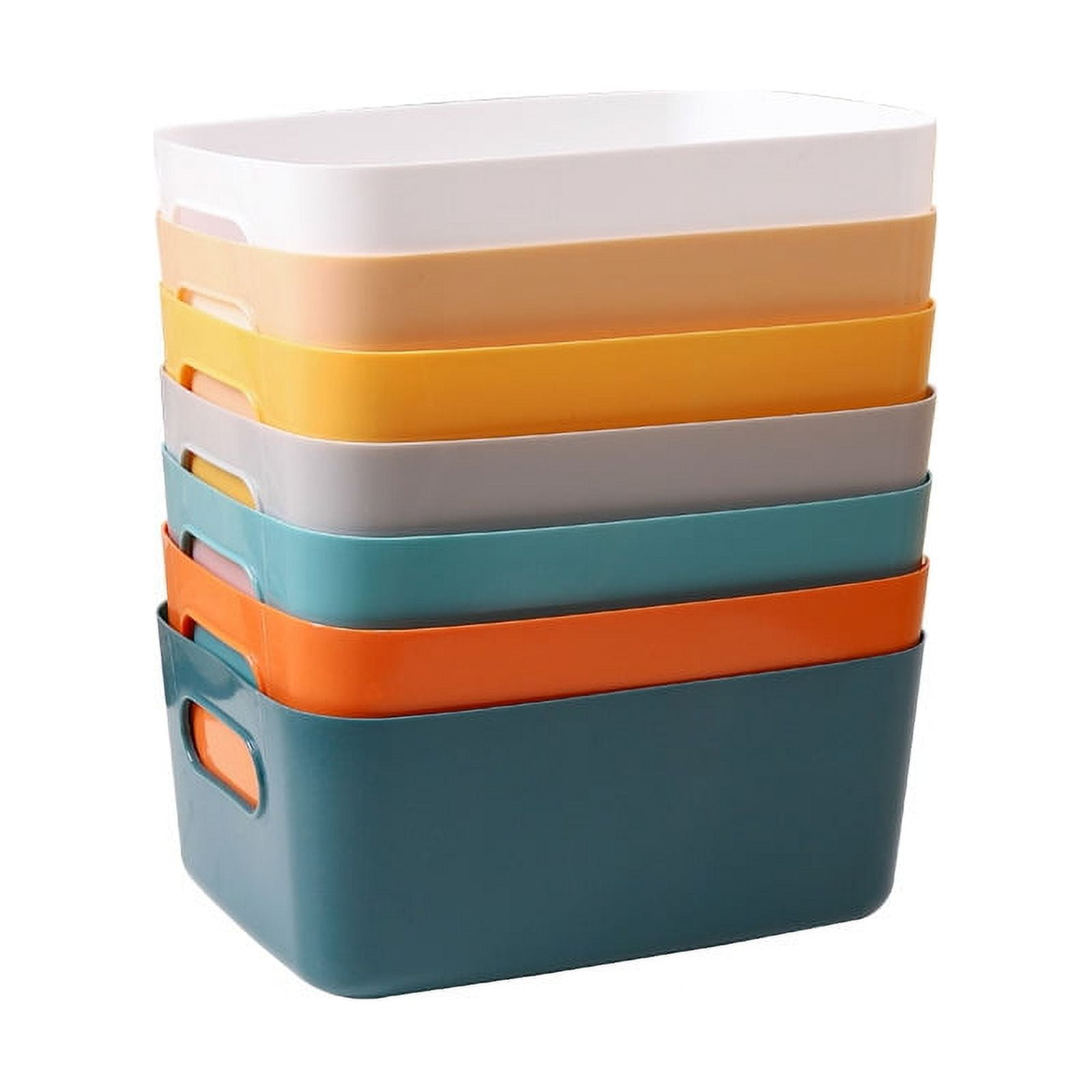 Plastic Storage Boxes, Organizer Storage Baskets for Kitchen, Cupboard ...