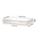 thumbnail image 1 of Plastic Storage Containers Transparent Desktop File Storage Box, Plastic Office, Student Learning File Storage Box, 1 of 2