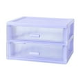 thumbnail image 1 of Plastic Storage Drawers 16.5 cm x 13.2 cm x 11 cm Desktop Organizer Box with Transparent Cover for Stationery and Sundries, 1 of 6