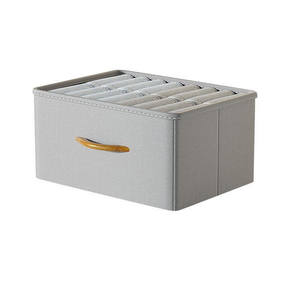 Plastic Storage Drawers for Clothes – 30 cm x 25 cm x 25 cm and 40 cm x 30 cm x 20 cm Folding Fabric Drawer Boxes with Reinforced Edges