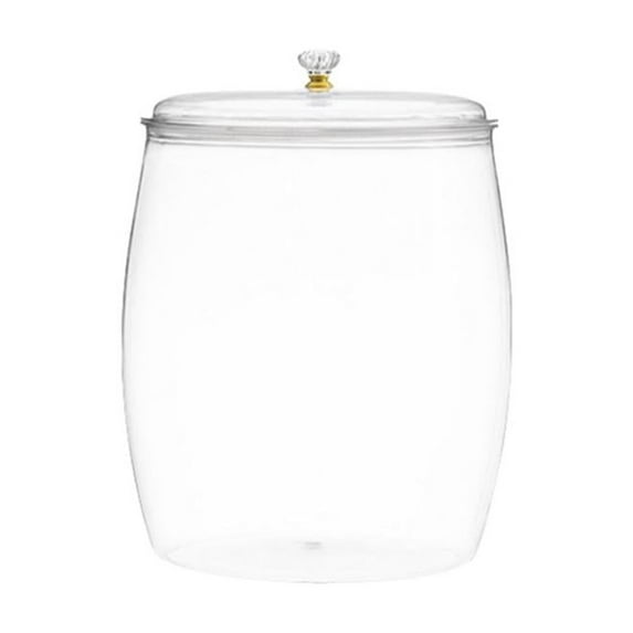 Plastic Storage Jar with Lid, Transparent Body, Multiple Sizes for Kitchen Pantry Organization, Airtight Freshness