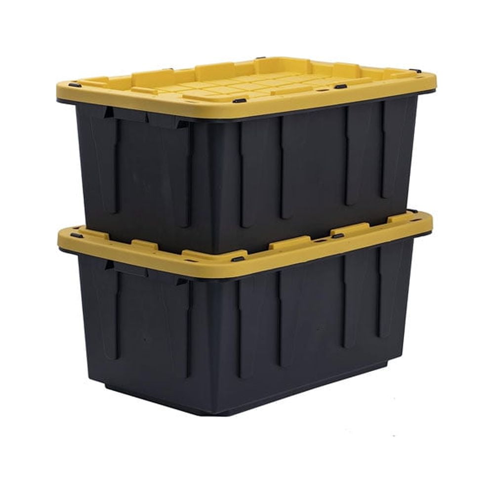 35L Adult PP Plastic Clear Storage Box Containers with Wheels and