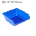 thumbnail image 1 of Plastic Storage Parts Box Organizer With Dividers For Screws Tools Hardware Components Blue Red Black Small Medium Large Small-Blue, 1 of 9