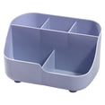 thumbnail image 1 of Plastic Storage Rack,Small Desk Organizer Caddy,Multifunctional Plastic Compartment Holder,Home Accessory Tray for Stationery Art And Bathroom Storage,6.3x4.53x3.35 inch(Purple), 1 of 9