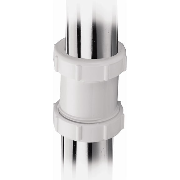 Plastic Straight Double Slip-Joint Extension Coupling - Pack of 2  Residential Use, Standard Application
