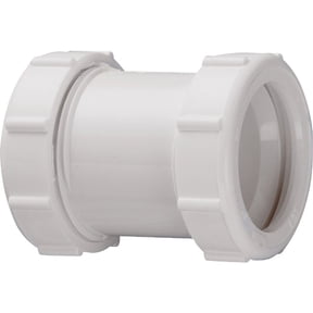 Plastic Straight Double Slip-Joint Extension Coupling - Pack of 4