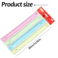 thumbnail image 1 of Plastic Straight Rulers Set, Precision Scale Measuring Tools for Math Drawing, 1 of 9