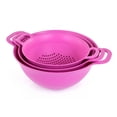 thumbnail image 1 of Mintra Home - Plastic Strainer Colanders Set (3 Pack) - kitchen, pasta, vegetables, rice and beans, 1 of 3