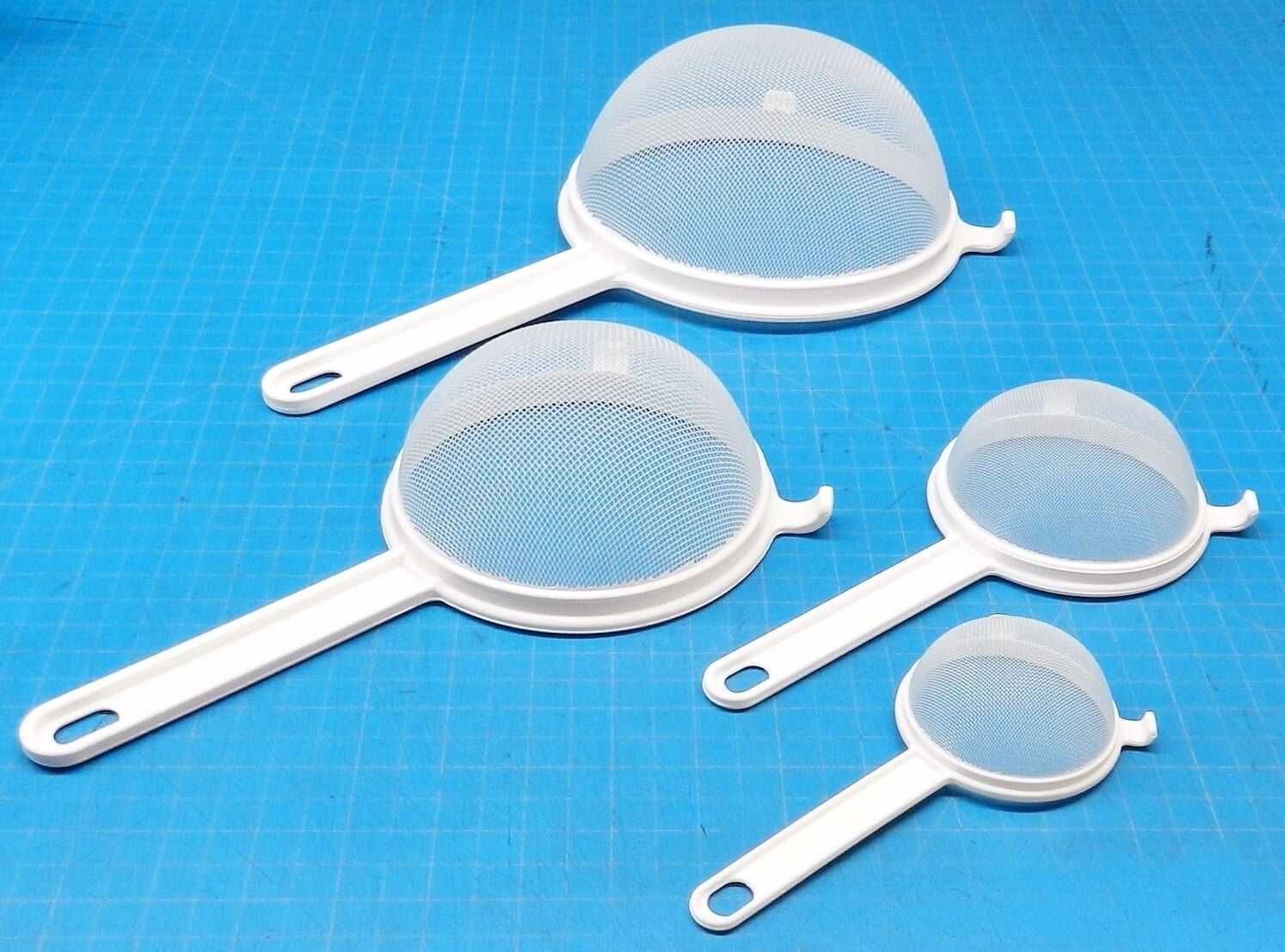 Plastic Strainer Kitchen Cooking Nylon Polyester Mesh 100% Plastic BPA Free  4 sizes 3" - 4" - 5.5"- 7" By JTS - Walmart.com