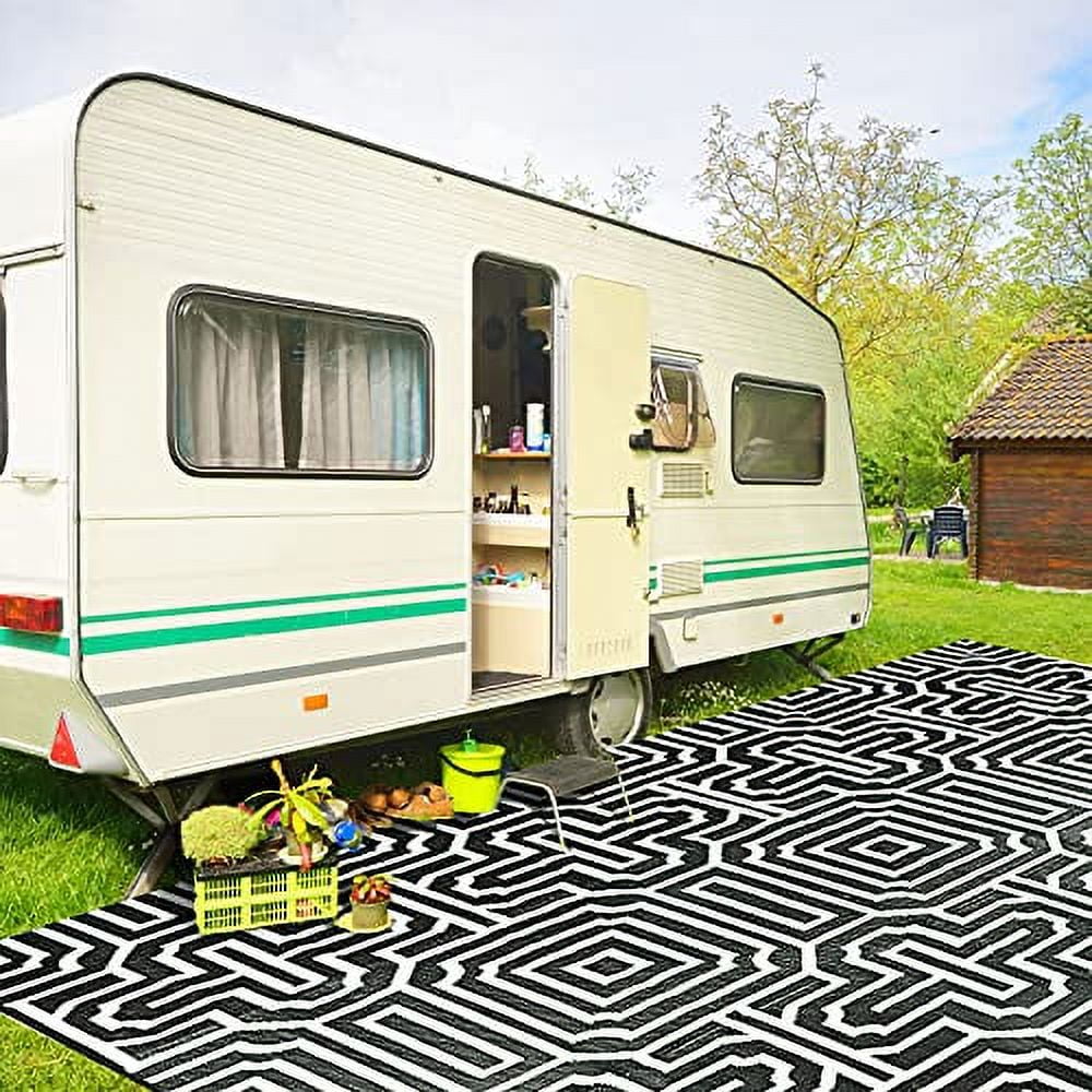 Plastic Straw Rug, Patio Rug Outdoor,RV Rug ,Reversible mats, Large