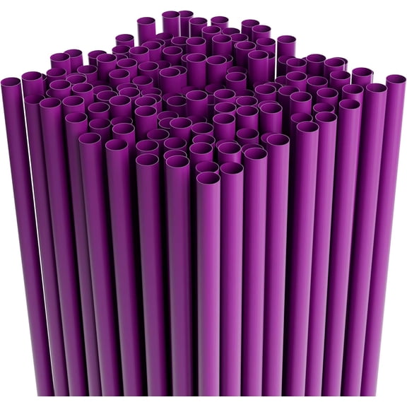 Plastic Straws , Disposable Straws - Made For Standard Glass