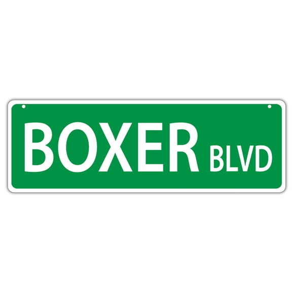 Plastic Street Signs: BOXER BLVD | Dogs, Gifts, Decorations