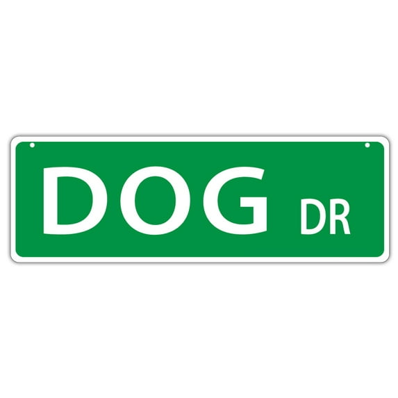 Plastic Street Signs: DOG DRIVE | Dogs, Gifts, Decorations