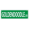 thumbnail image 1 of Plastic Street Signs: GOLDENDOODLE LANE (GOLDEN RETRIEVER POODLE) , Dogs, 1 of 1