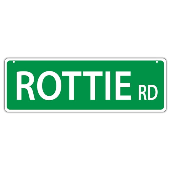 Plastic Street Signs: ROTTIE ROAD (ROTTWEILER) | Dogs, Gifts