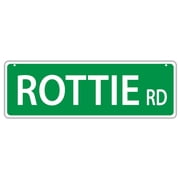 Plastic Street Signs ROTTIE ROAD ROTTWEILER | Dogs, Gifts